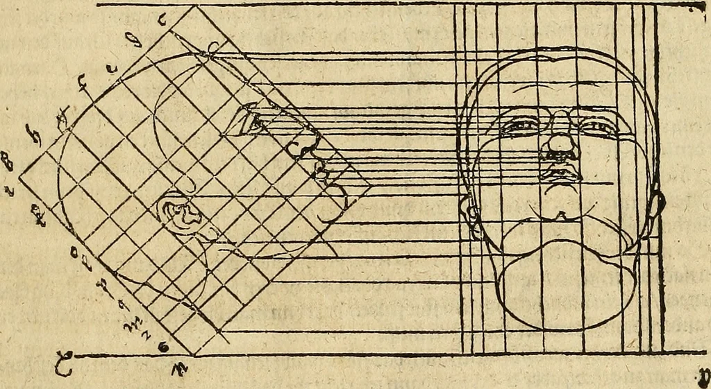 An illustration from Hierinn sind begriffen vier Bucher von menschlicher Proportion durch Albrechten Durer von Nurerberg [sic.] erfunden und beschuben zu nutz allen denen so zu diser kunst lieb tragen, 1528, leaf 212