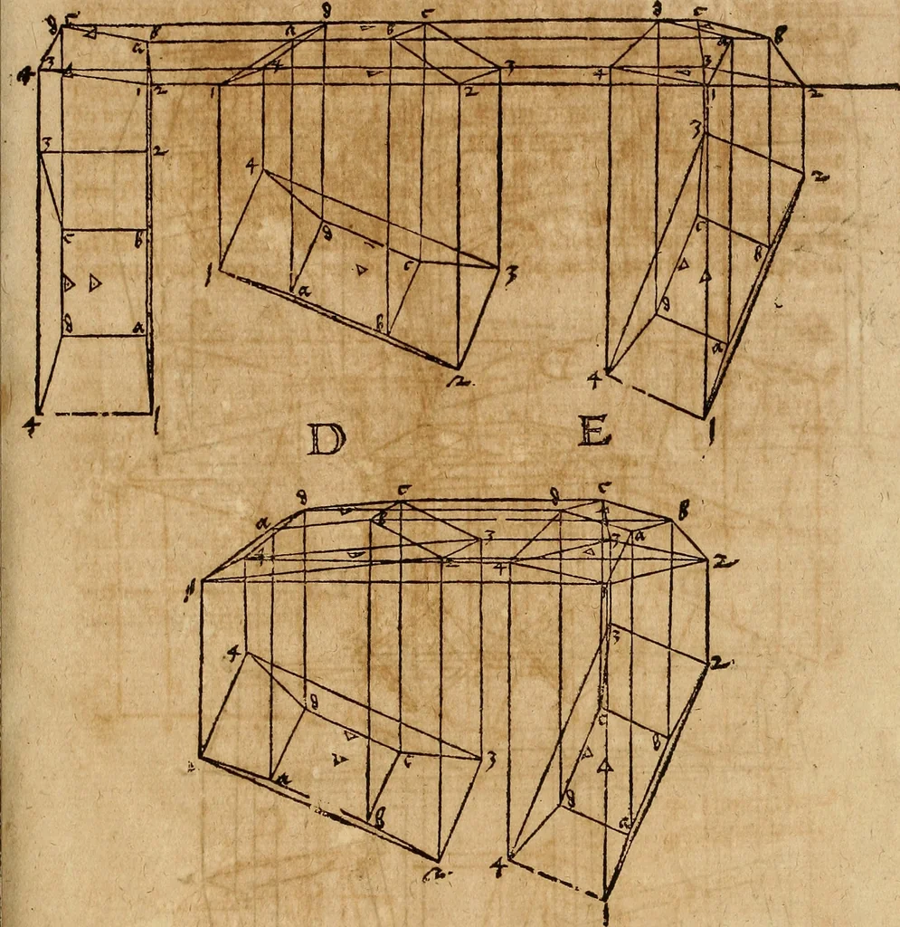 An illustration from Hierinn sind begriffen vier Bucher von menschlicher Proportion durch Albrechten Durer von Nurerberg [sic.] erfunden und beschuben zu nutz allen denen so zu diser kunst lieb tragen, 1528, leaf 234