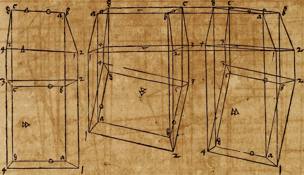 An illustration from Hierinn sind begriffen vier Bucher von menschlicher Proportion durch Albrechten Durer von Nurerberg [sic.] erfunden und beschuben zu nutz allen denen so zu diser kunst lieb tragen, 1528, leaf 235