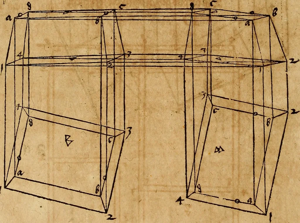 An illustration from Hierinn sind begriffen vier Bucher von menschlicher Proportion durch Albrechten Durer von Nurerberg [sic.] erfunden und beschuben zu nutz allen denen so zu diser kunst lieb tragen, 1528, leaf 235