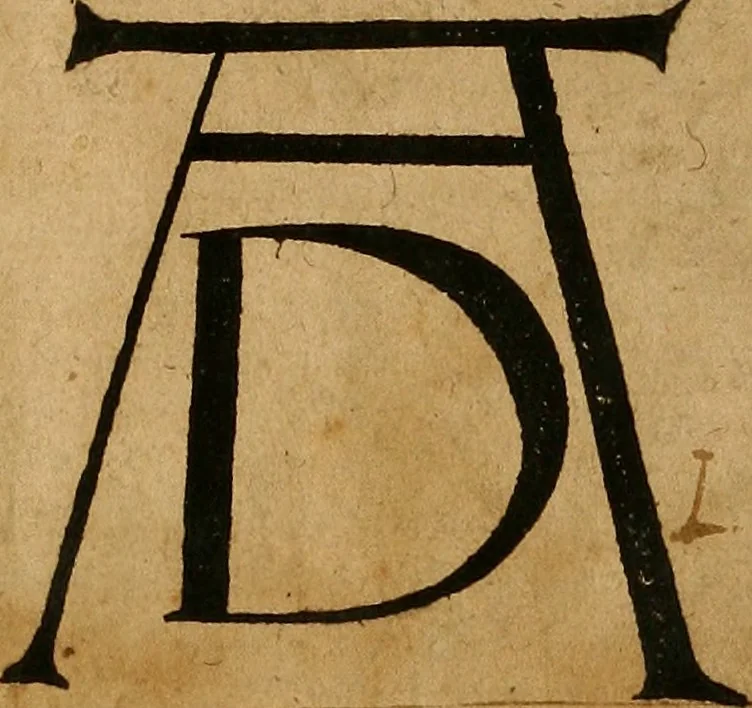 An illustration from Hierinn sind begriffen vier Bucher von menschlicher Proportion durch Albrechten Durer von Nurerberg [sic.] erfunden und beschuben zu nutz allen denen so zu diser kunst lieb tragen, 1528, leaf 4