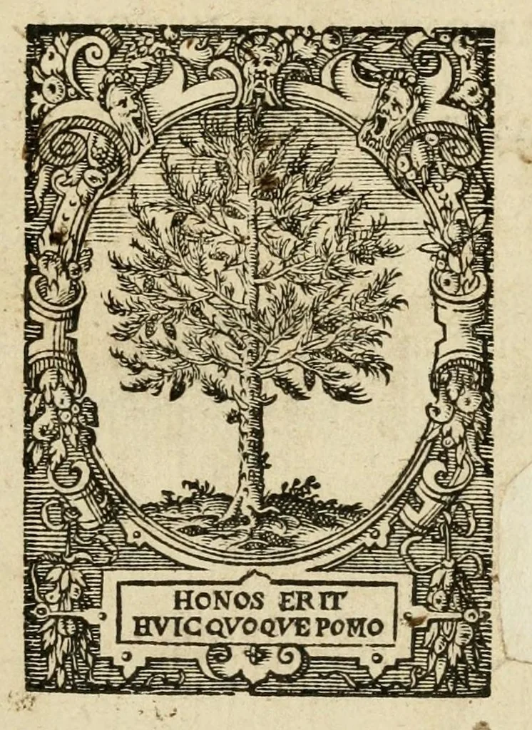 An illustration from Hieroglyphica Horapollinis, 1595, leaf 5