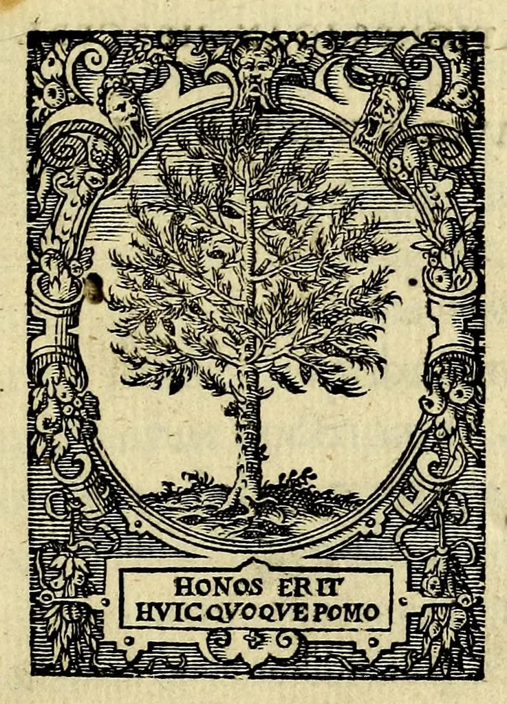 An illustration from Hieroglyphica Horapollinis, 1595, leaf 5