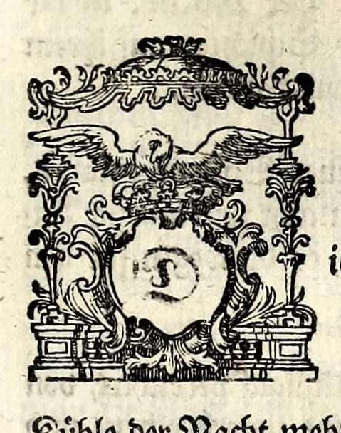 An illustration from Hieroglyphica, oder, Denkbilder der alten Völker : namentlich der Aegyptier, Chaldäer, Phönizier, Jüden, Griechen, Römer, u.s.w. : nebst einem umständlichen Berichte von dem Verfalle und der eingeschlichenen Verderbniss in den Gottesdiensten, durch verschiedene Jahrhunderte und endlich die Glaubensverbesserung, bis auf diese Zeit fortgesetzt, in LXIII Capiteln und so viel Kupfertafeln, 1744, leaf 181