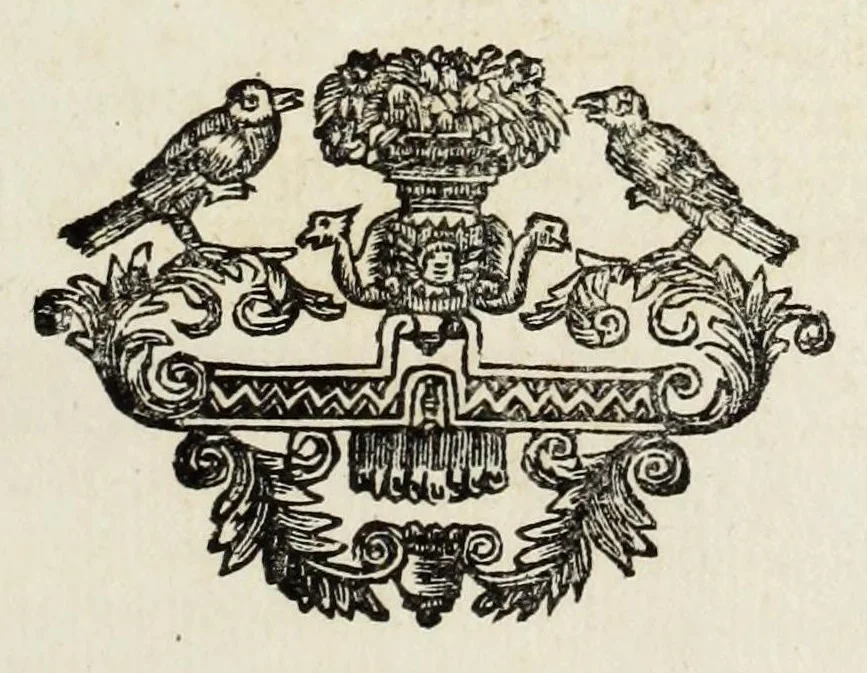 An illustration from Hieroglyphica of Merkbeelden der oude volkeren : namentlyk Egyptenaren, Chaldeeuwen, Feniciers, Joden, Grieken, Romeynen, enz. : nevens een omstandig bericht van het verval en voortkruypende verbastering der godsdiensten door verscheyde eeuwen : en eyndelyk de hervorming, tot op deze tyden toe vervolgt : in LXIII. hoofdstukken, en zoo veele kopere print-blaaden, 1735, leaf 583