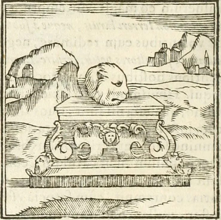 An illustration from Hieroglyphica, seu De sacris Aegyptiorum aliarumque gentium literis commentarii, 1594, leaf 21