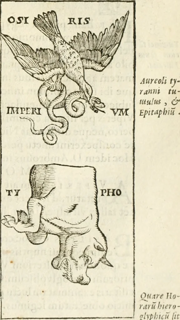 An illustration from Hieroglyphica, seu De sacris Aegyptiorum aliarumque gentium literis commentarii, 1594, leaf 290