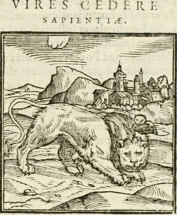 An illustration from Hieroglyphica, seu De sacris Aegyptiorum aliarumque gentium literis commentarii, 1594, leaf 30