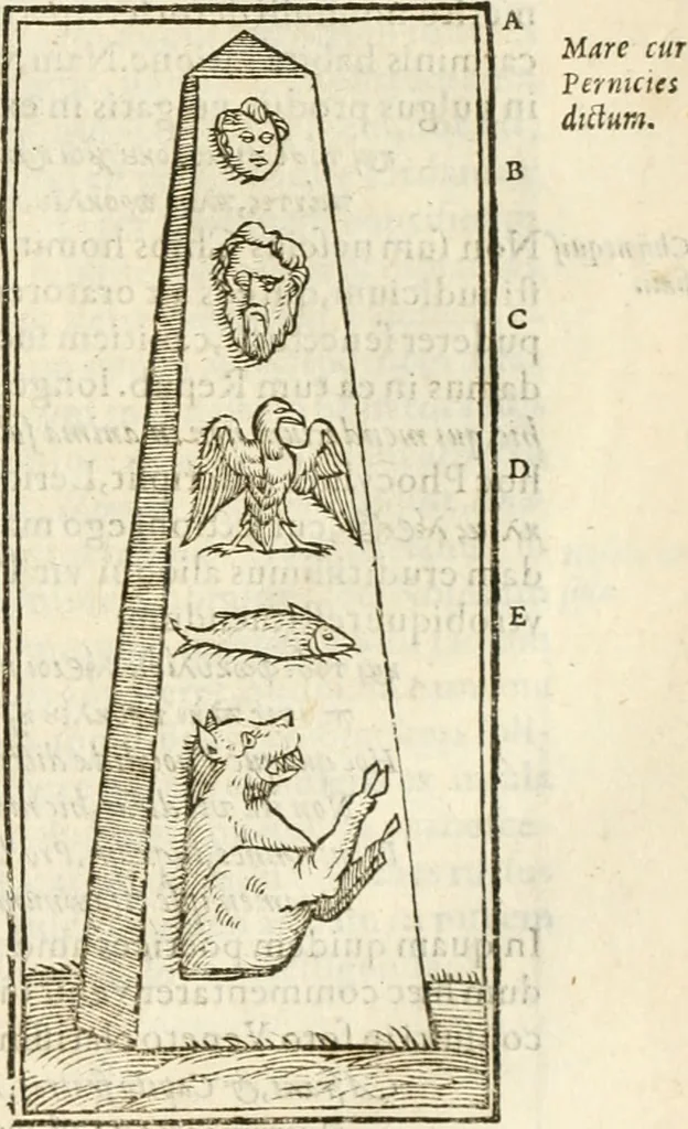 An illustration from Hieroglyphica, seu De sacris Aegyptiorum aliarumque gentium literis commentarii, 1594, leaf 304