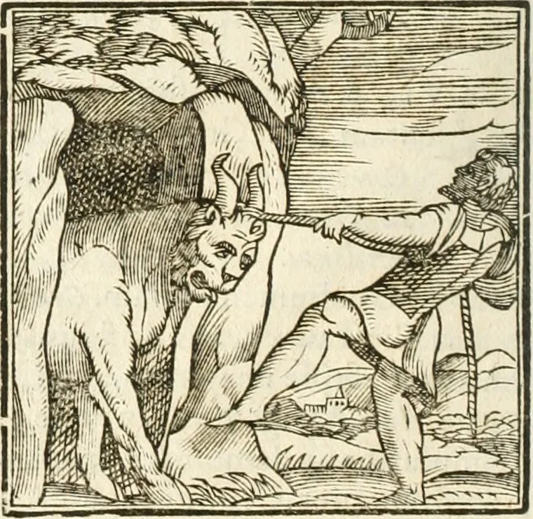 An illustration from Hieroglyphica, seu De sacris Aegyptiorum aliarumque gentium literis commentarii, 1594, leaf 45