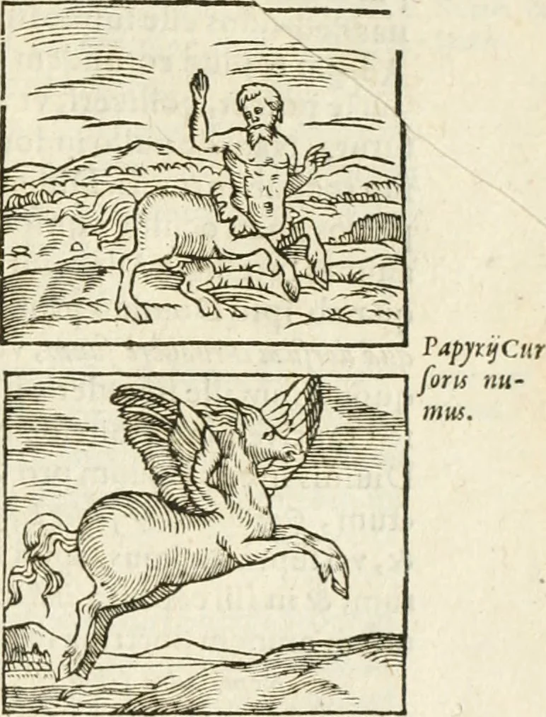 An illustration from Hieroglyphica, seu De sacris Aegyptiorum aliarumque gentium literis commentarii, 1594, leaf 54