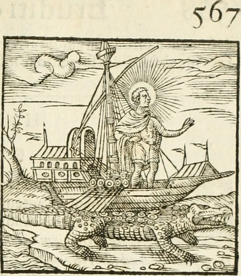 An illustration from Hieroglyphica, seu De sacris Aegyptiorum aliarumque gentium literis commentarii, 1594, leaf 586