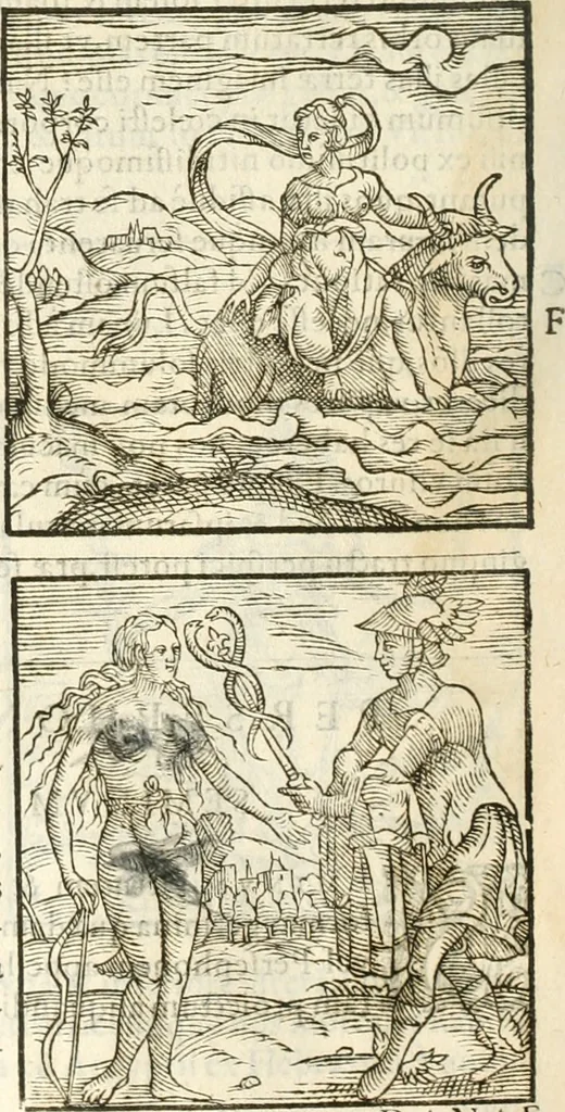 An illustration from Hieroglyphica, seu De sacris Aegyptiorum aliarumque gentium literis commentarii, 1594, leaf 595