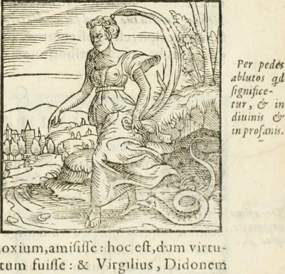 An illustration from Hieroglyphica, seu De sacris Aegyptiorum aliarumque gentium literis commentarii, 1594, leaf 596
