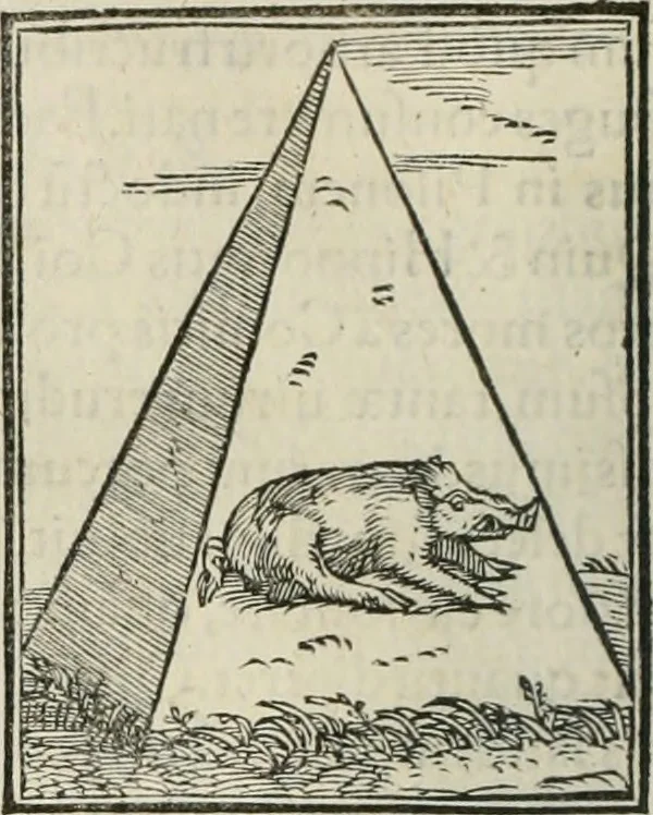 An illustration from Hieroglyphica, siue, De sacris Aegyptiorum literis commentarii, Ioannis Pierii Valeriani Bolzanii Bellunensis, 1556, leaf 137