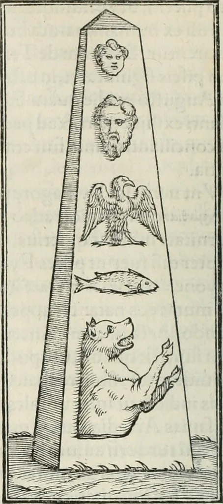 An illustration from Hieroglyphica, siue, De sacris Aegyptiorum literis commentarii, Ioannis Pierii Valeriani Bolzanii Bellunensis, 1556, leaf 443