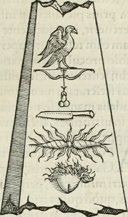 An illustration from Hieroglyphica, siue, De sacris Aegyptiorum literis commentarii, Ioannis Pierii Valeriani Bolzanii Bellunensis, 1556, leaf 496