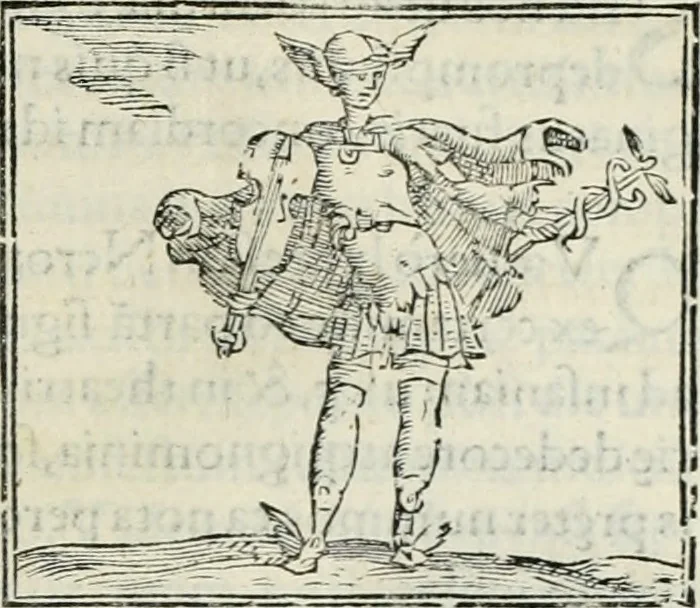 An illustration from Hieroglyphica, siue, De sacris Aegyptiorum literis commentarii, Ioannis Pierii Valeriani Bolzanii Bellunensis, 1556, leaf 698