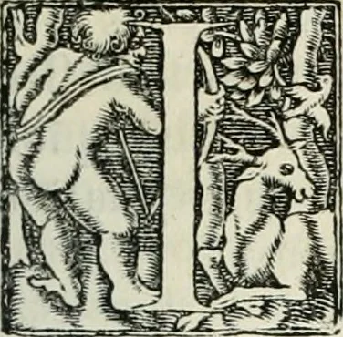An illustration from Hieroglyphica, siue, De sacris Aegyptiorum literis commentarii, Ioannis Pierii Valeriani Bolzanii Bellunensis, 1556, leaf 754