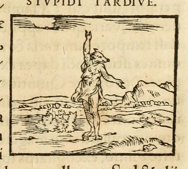 An illustration from Hieroglyphica, sive, De sacris Aegyptiorvm aliarvmqve gentivm literis commentarij, 1575, leaf 141
