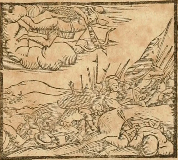 An illustration from Hieroglyphica, sive, De sacris Aegyptiorvm aliarvmqve gentivm literis commentarij, 1575, leaf 172