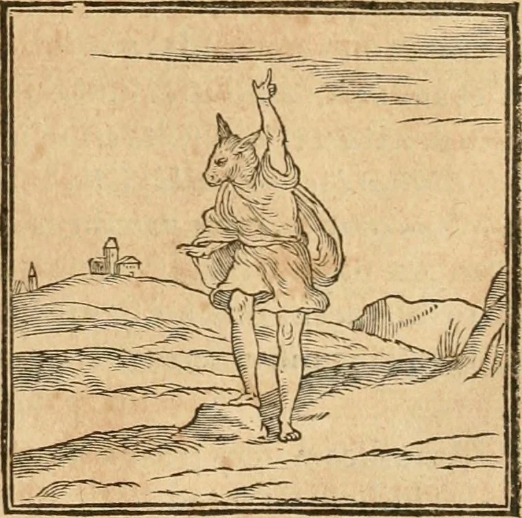An illustration from Hieroglyphica, sive, De sacris Aegyptiorvm aliarvmqve gentivm literis commentarij, 1575, leaf 182