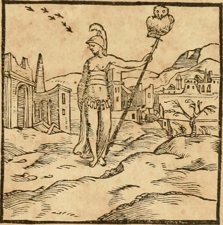 An illustration from Hieroglyphica, sive, De sacris Aegyptiorvm aliarvmqve gentivm literis commentarij, 1575, leaf 240
