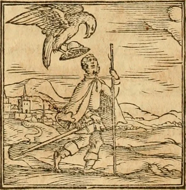 An illustration from Hieroglyphica, sive, De sacris Aegyptiorvm aliarvmqve gentivm literis commentarij, 1575, leaf 283