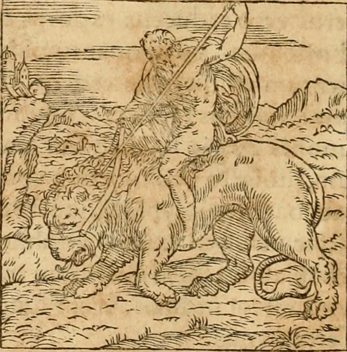An illustration from Hieroglyphica, sive, De sacris Aegyptiorvm aliarvmqve gentivm literis commentarij, 1575, leaf 37