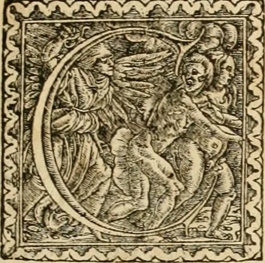 An illustration from Hieroglyphica, sive, De sacris Aegyptiorvm aliarvmqve gentivm literis commentarij, 1575, leaf 4