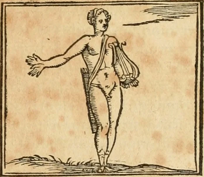An illustration from Hieroglyphica, sive, De sacris Aegyptiorvm aliarvmqve gentivm literis commentarij, 1575, leaf 482