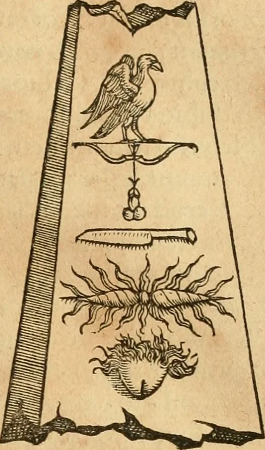An illustration from Hieroglyphica, sive, De sacris Aegyptiorvm aliarvmqve gentivm literis commentarij, 1575, leaf 500