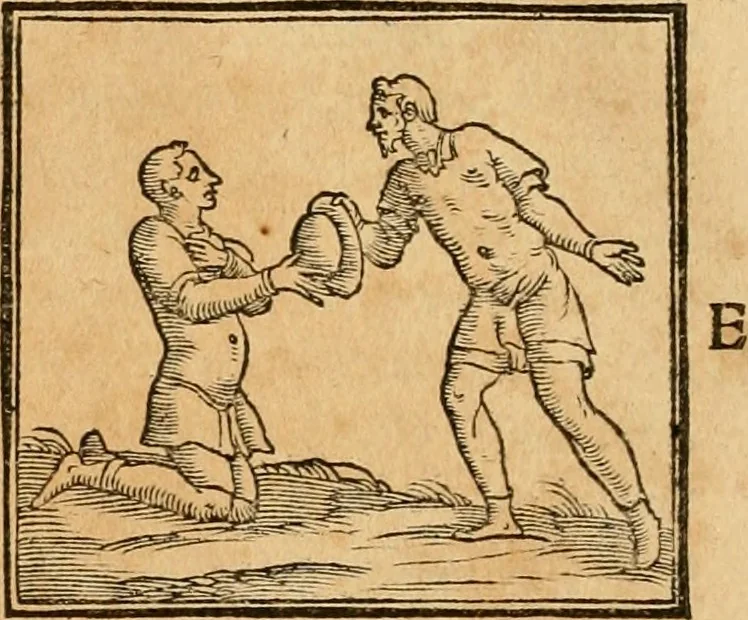 An illustration from Hieroglyphica, sive, De sacris Aegyptiorvm aliarvmqve gentivm literis commentarij, 1575, leaf 595