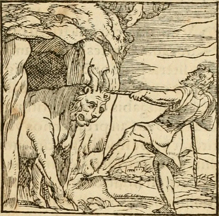 An illustration from Hieroglyphica, sive, De sacris Aegyptiorvm aliarvmqve gentivm literis commentarij, 1575, leaf 60
