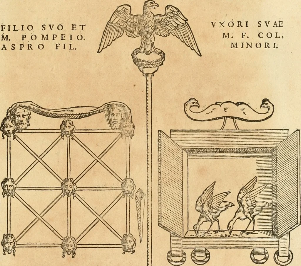 An illustration from Hieroglyphica, sive, De sacris Aegyptiorvm aliarvmqve gentivm literis commentarij, 1575, leaf 644