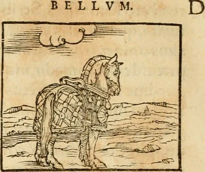 An illustration from Hieroglyphica, sive, De sacris Aegyptiorvm aliarvmqve gentivm literis commentarij, 1575, leaf 71