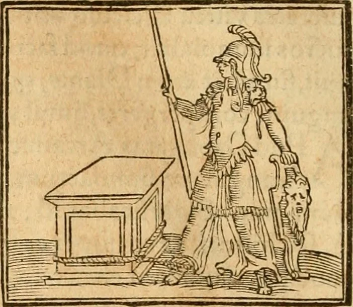 An illustration from Hieroglyphica, sive, De sacris Aegyptiorvm aliarvmqve gentivm literis commentarij, 1575, leaf 723