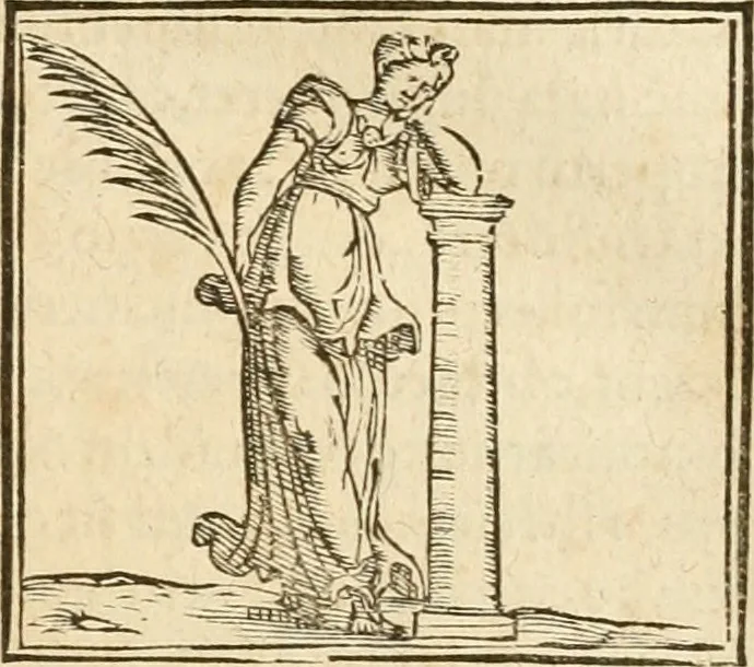 An illustration from Hieroglyphica, sive, De sacris Aegyptiorvm aliarvmqve gentivm literis commentarij, 1575, leaf 742