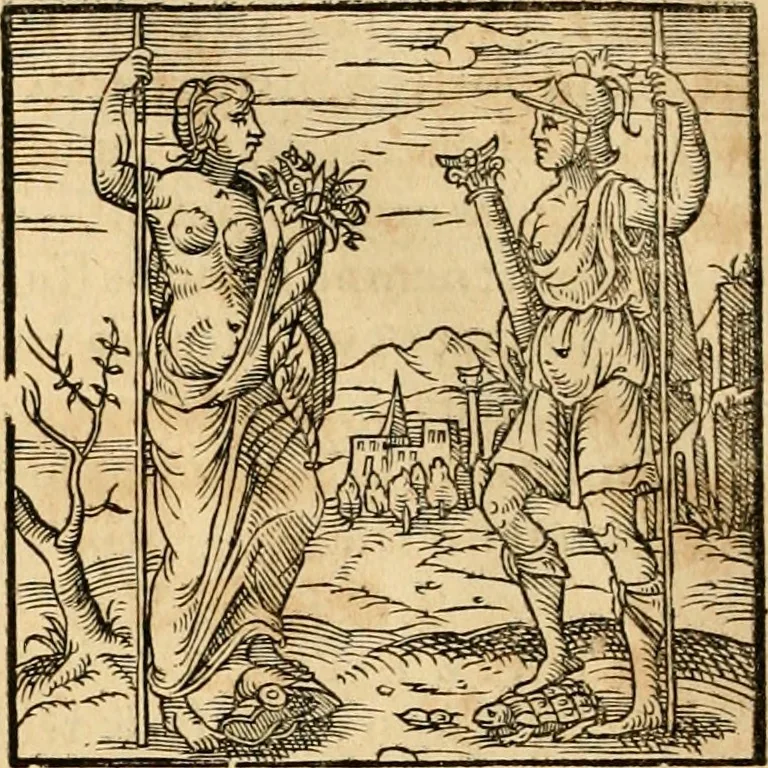 An illustration from Hieroglyphica, sive, De sacris Aegyptiorvm aliarvmqve gentivm literis commentarij, 1575, leaf 871
