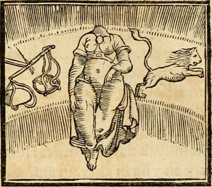 An illustration from Hieroglyphica, sive, De sacris Aegyptiorvm aliarvmqve gentivm literis commentarij, 1575, leaf 879