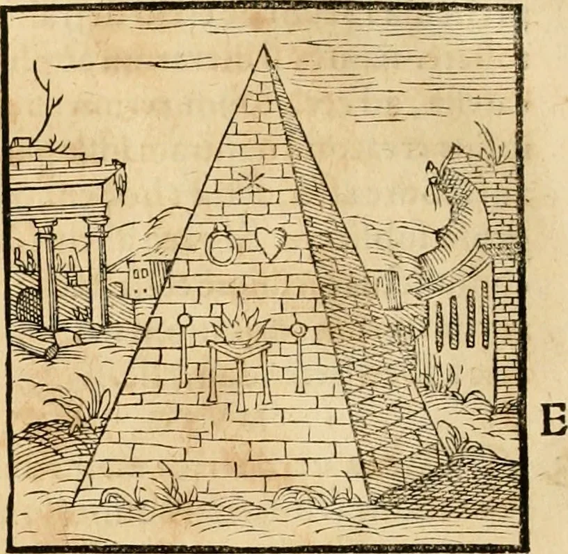 An illustration from Hieroglyphica, sive, De sacris Aegyptiorvm aliarvmqve gentivm literis commentarij, 1575, leaf 885