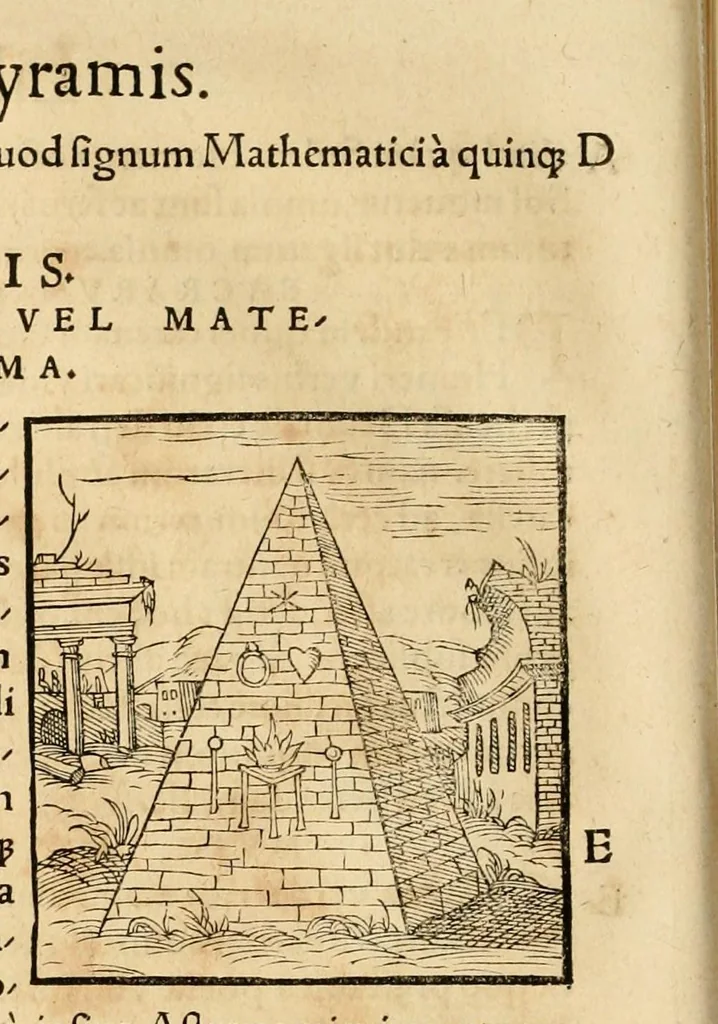 An illustration from Hieroglyphica, sive, De sacris Aegyptiorvm aliarvmqve gentivm literis commentarij, 1575, leaf 886