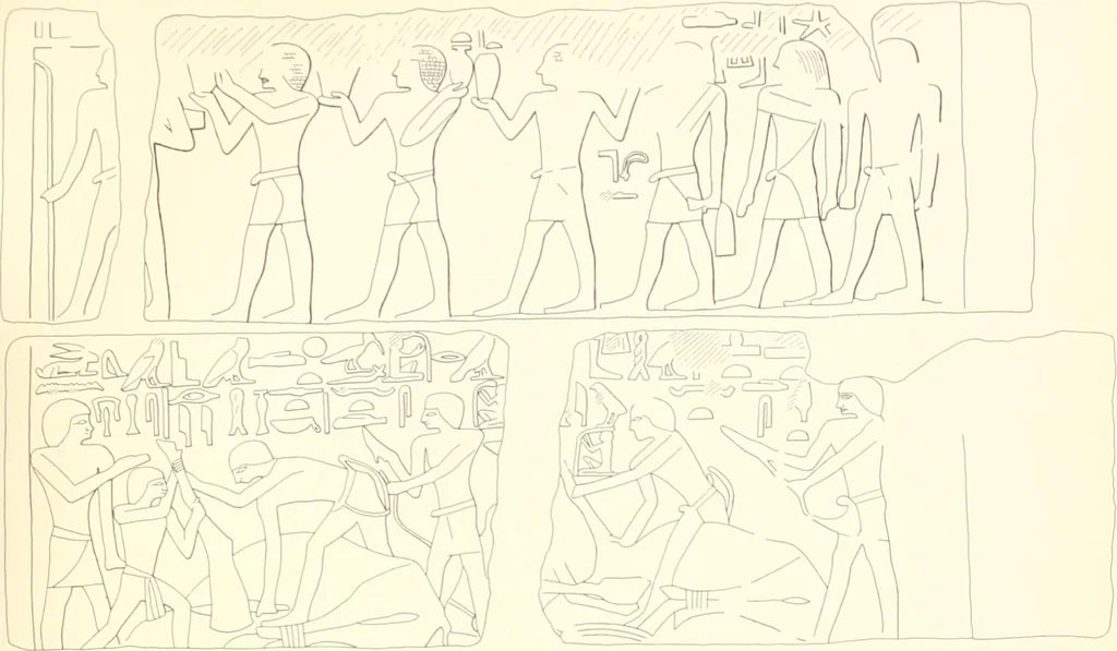 An illustration from Hieroglyphic texts from Egyptian stelae, etc, 1911, leaf 103