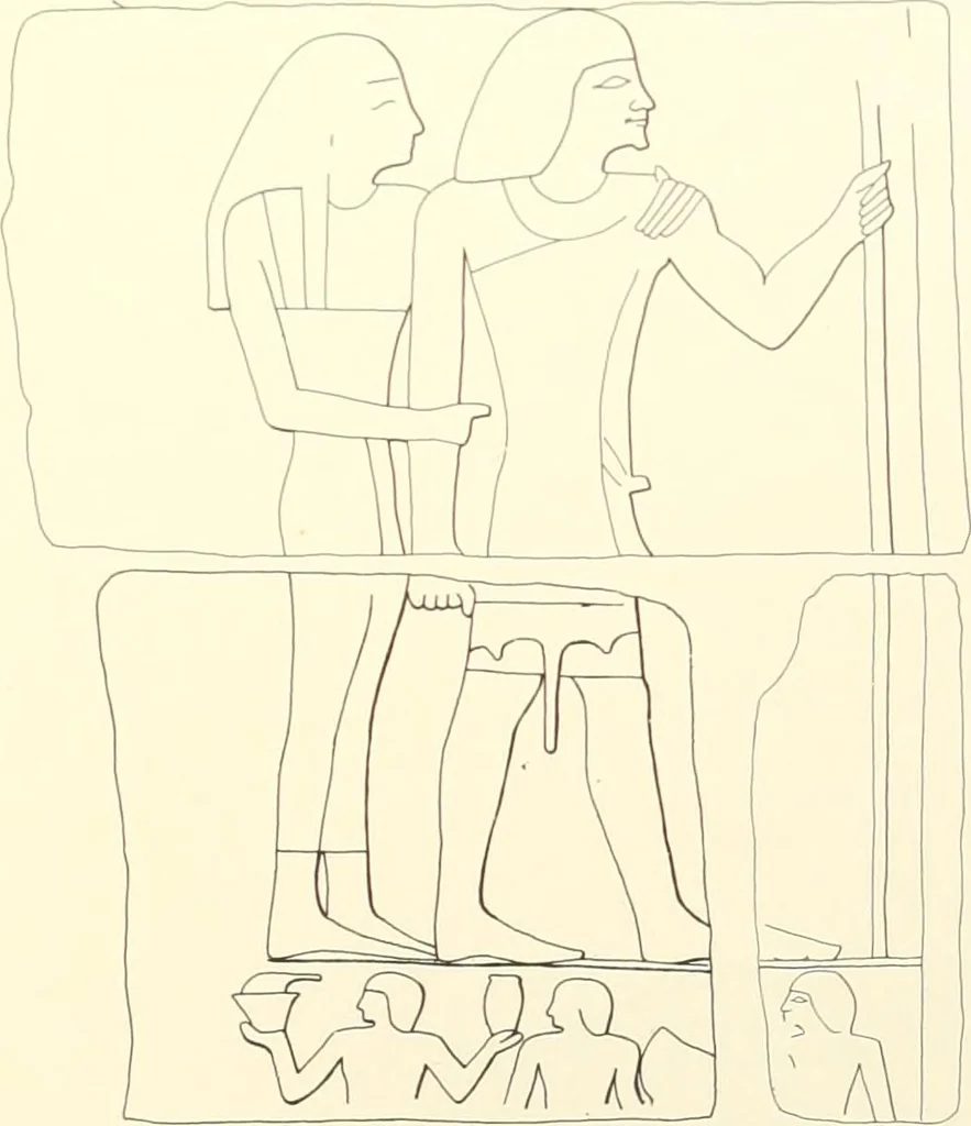 An illustration from Hieroglyphic texts from Egyptian stelae, etc, 1911, leaf 103