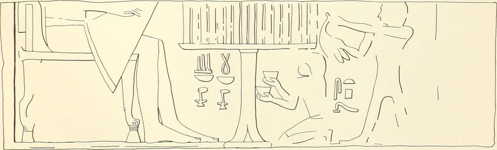 An illustration from Hieroglyphic texts from Egyptian stelae, etc, 1911, leaf 105