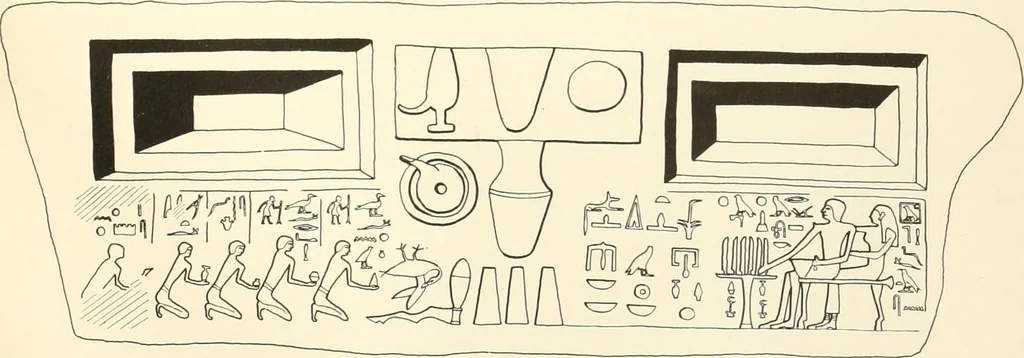 An illustration from Hieroglyphic texts from Egyptian stelae, etc, 1911, leaf 111