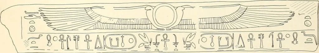 An illustration from Hieroglyphic texts from Egyptian stelae, etc, 1911, leaf 133