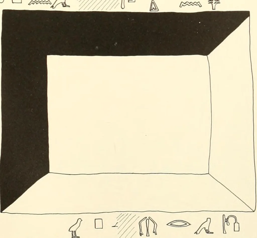 An illustration from Hieroglyphic texts from Egyptian stelae, etc, 1911, leaf 139