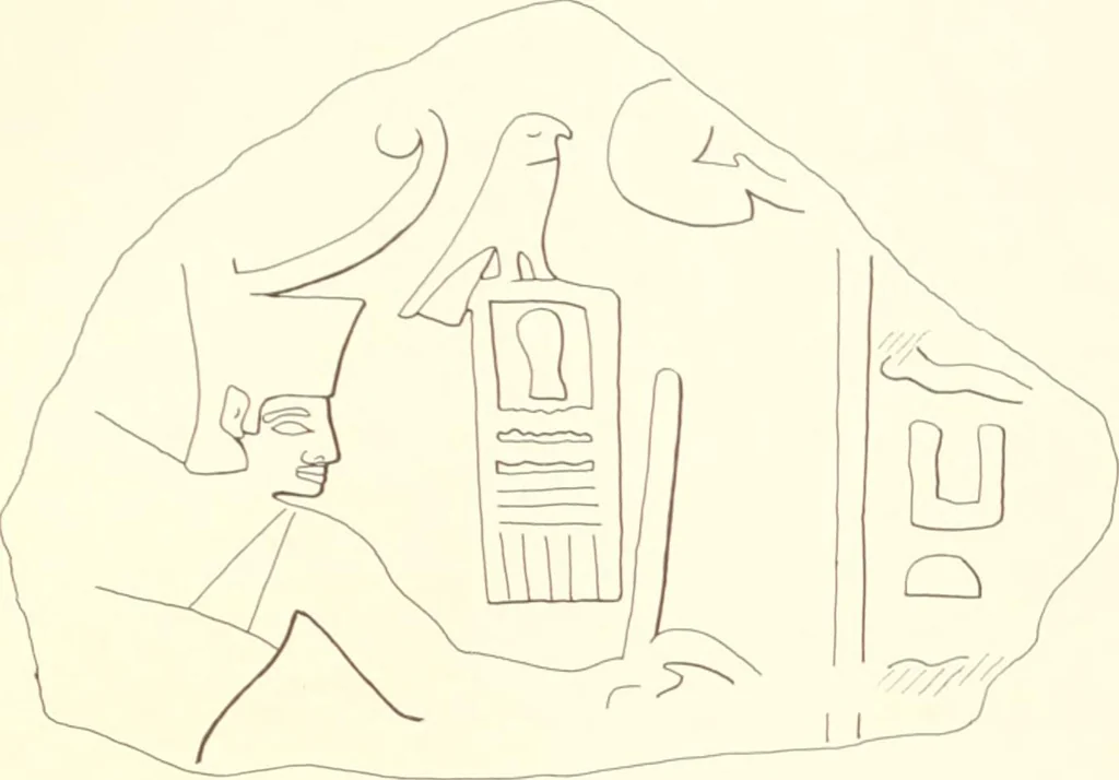 An illustration from Hieroglyphic texts from Egyptian stelae, etc, 1911, leaf 59