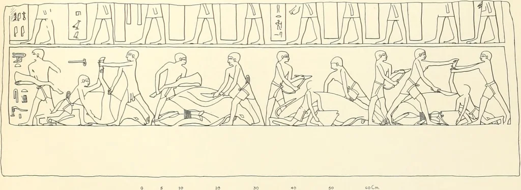 An illustration from Hieroglyphic texts from Egyptian stelae, etc, 1911, leaf 65